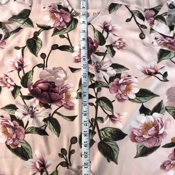 SKIES ARE BLUE PINK V- NECK V SIZE S - Picture 7 of 8